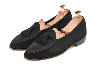 Black Sagan Grand Suede Tassels