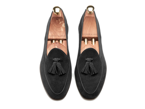 Black Sagan Grand Suede Tassels